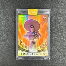 2025 Topps Disney Pixar Gold Golden Icons Ernesto de la Cruz  Orange /25#N