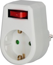 Brennenstuhl Adapterstecker 1 Steckd. Schalter Zwischenstecker Steckdosenadapter
