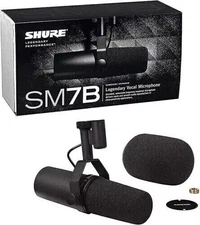 NEW GENUINE Shure SM7B Cardioid Dynamic Vocal Broadcast Microphone With NEW BOX