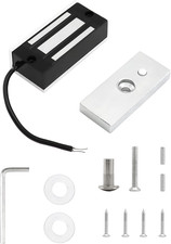 Electric Magnetic Lock, 60Kg 130Lbs Holding Force Electric Magnetic Lock for Doo