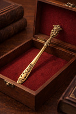 Vintage Brass Letter Opener Knife Collectible Desk Decor Antique Style