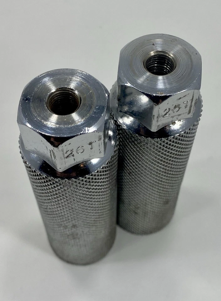 GT BMX Pegs Old Mid School Chrome 4 in Freestyle Threaded Axle Extenders Pro OG - Image 3 of 4