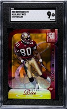 2000 Donruss Elite Jerry Rice #115 SGC 9 Die Cut /80 49ers Rare HOF