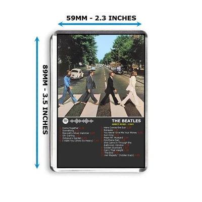 The Beatles - Abbey Road - Jumbo Fridge Magnet - By Mashed Designs