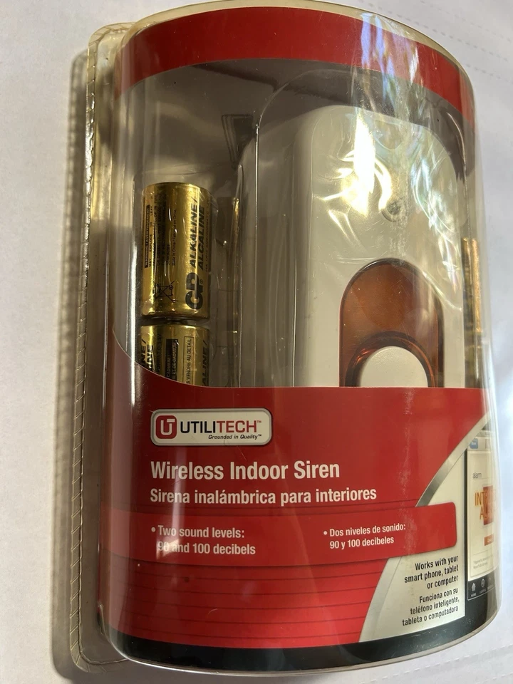 Utilitech Wireless Indoor Siren Z-wave Model TSE07-1 Iris Security System - Image 3 of 4