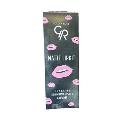 Golden Rose Matte Lipkit Blush Pink Liquid Matte Lipstick & Lipliner Long Stay
