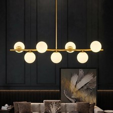 Mqmqa Globe Modern Sputnik Chandeliers For Dining Room Chandelier 7-Light