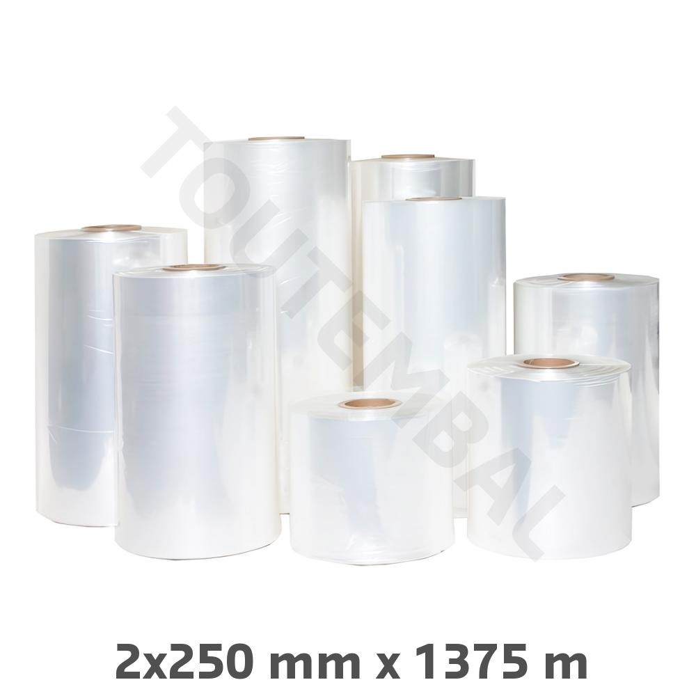 Film polyoléfine 2x250 mm pour le scellage thermique de flacons de cosmétique
