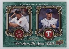 2009 Upper Deck A Piece of History Green /149 Lance Berkman Josh Hamilton 0zv5