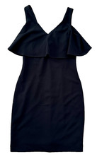 NWT Badgley Mischka Belle Black Cocktail Chelsea Dress Sleeveless V-Neck Mini 2