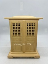 Vintage Wood Holy Shrine Idols Ancestral Hall Altar Butsudan Catholic God Home