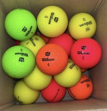 19 WILSON STAFF DUO OPTIX MIXED COLOURS PEARL/A GOLF BALLS