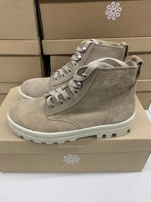 naot Canoe Women's EU 37 38 39 41 42 Almond Suede Boot Shoe Gray Brown