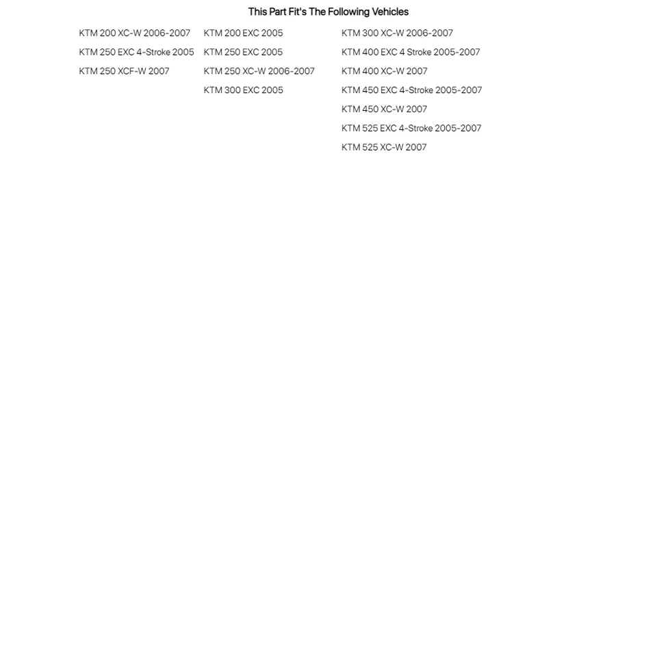 Acerbis копия пластиковый набор KTM оранжевый для KTM 525 XC-W 2007 - Изображение 2 из 2