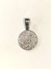 Vintage 925 Sterling Silver Minoan Phaistos Disc Pendant 1” — photo 2