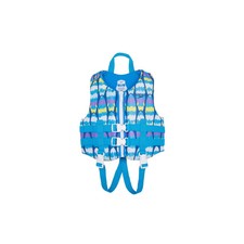 Speedo SMS Child PFD Kids' Life Jacket Vest - Blue/Black Striped