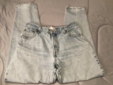 Vintage Levi  s Relaxed Tapered 550 Jeans Distressed Size 12 M