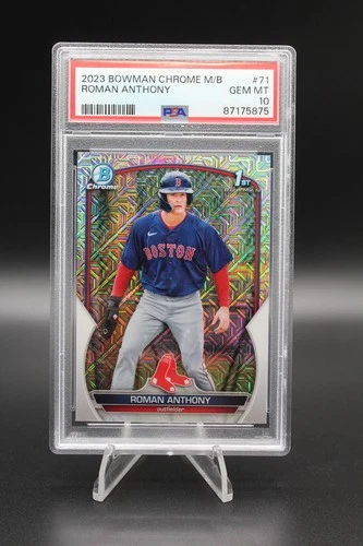 ROMAN ANTHONY 1st 2023 Bowman Chrome Mega Box Mojo Refractor PSA 10 GEM MT