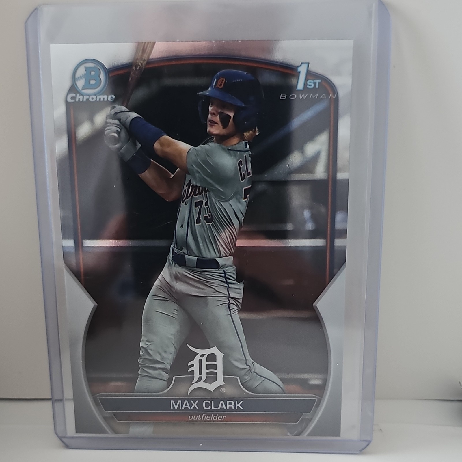 2023 Topps Bowman Draft Chrome Max Clark 1st Bowman #BDC-76 Detroit Tigers