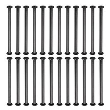 24 Sets Chicago Screws, 80mm l Galvanized Iron Chicago Screw Binding Post