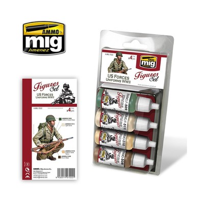 AMMO Paint Sets US Forces Uniforms New