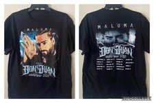 Maluma Don Juan 2023 Gira Mundial Camiseta Negra Talla L Camisa Concierto Doble Cara