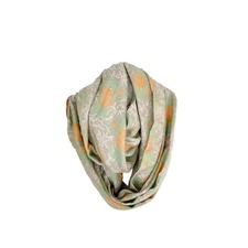 Liz Claiborne New York scarf woven pineapple infinity wrap comfort accessory 