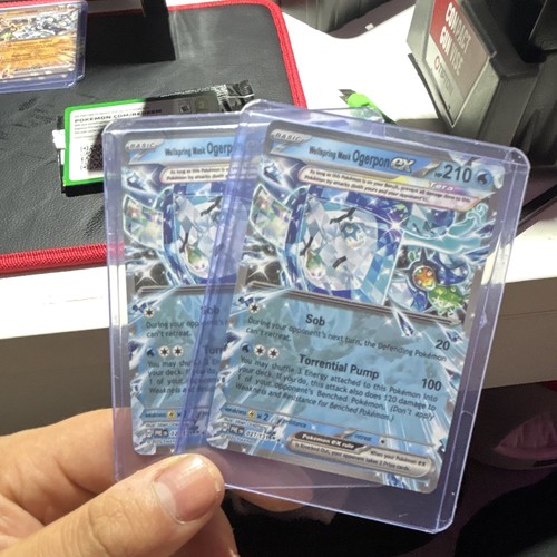 Pokemon TCG Twilight Masquerade Wellspring Mask Ogerpon ex Holo 027 2-Card Lot