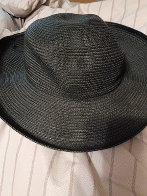Talbots Black Woven Sun Hat