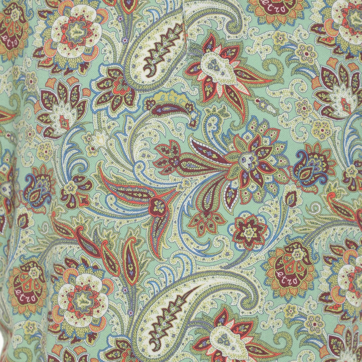 Etro Multicolor Paisley Printed Cotton Polo TShirt XXL View 3