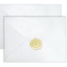 Pearl White A7 Invitation Envelopes 5.25x7.25 Inches 50 PCS Shimmer Wedding RSVP