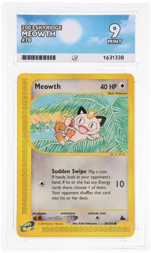 ACE 9 Meowth 78/144 2003 Skyridge Pokemon Mint