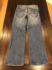 Aeropostale Driggs Slim Bootcut Boys Blue Denim Jeans 27 X 28 Pants