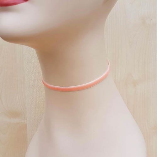 Classic Velvet Choker Band 6mm 35 Colours Stainless Steel Findings Handmade - Picture 25 of 36