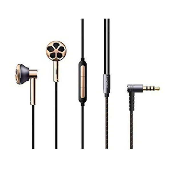 1More Gold Retro Sport Wheel Dual Dynamic Driver Hi-Res In-Ear Headphones - Image 3 of 4