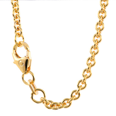 Massive edle Goldkette Ankerkette rund 750 - 18 Karat Gold Juwelier Qualität