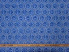 P Kaufmann TRINKET AEGEAN Indigo Blue Geometric Medallion Multipurpose Fabric