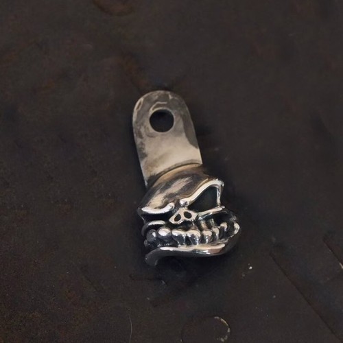 1 Piece Hand Made Silver Skull Filler Tab for for Rick Hinderer XM18 3.5”