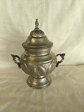 Sugar Bowl Pewter Box With Lid