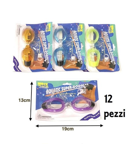 Ensemble De 12 Pièces Lunettes De Natation Pour Enfants Piscine Mer