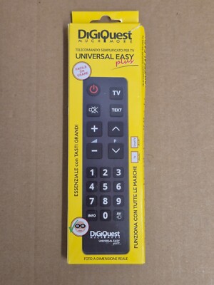 DiGiQuest Much More TV Universal-Fernbedienung Easy plus TLC113 Senioren NEU/OVP