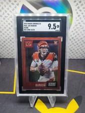 2020 Panini Chronicles Score Rookies Red Zone 18/20 Joe Burrow RC Rookie SGC 9.5