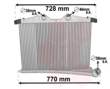 Ladeluftkühler luftgekühlt Aluminium für Peugeot 508 SW I 8E_ 8D_ 6C_