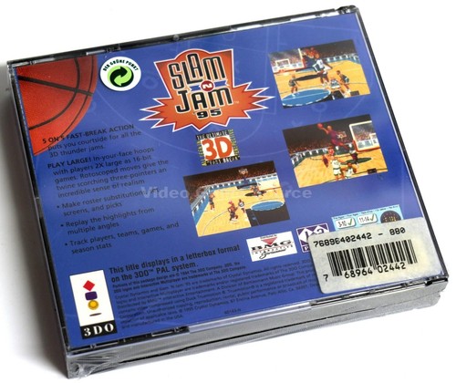 3DO Slam'n Jam 95 (PAL) Videospiel für Panasonic/Goldstar *Original versiegelt - Bild 2 von 2