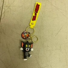 Assorted Silicone Tom And Jerry Keychain Tom Accessory