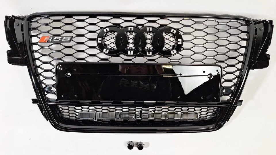 Für Audi A5 8T 2008-2011 Wabengrill Grill RS5 Black Quattro Style - Imagen 2 de 4