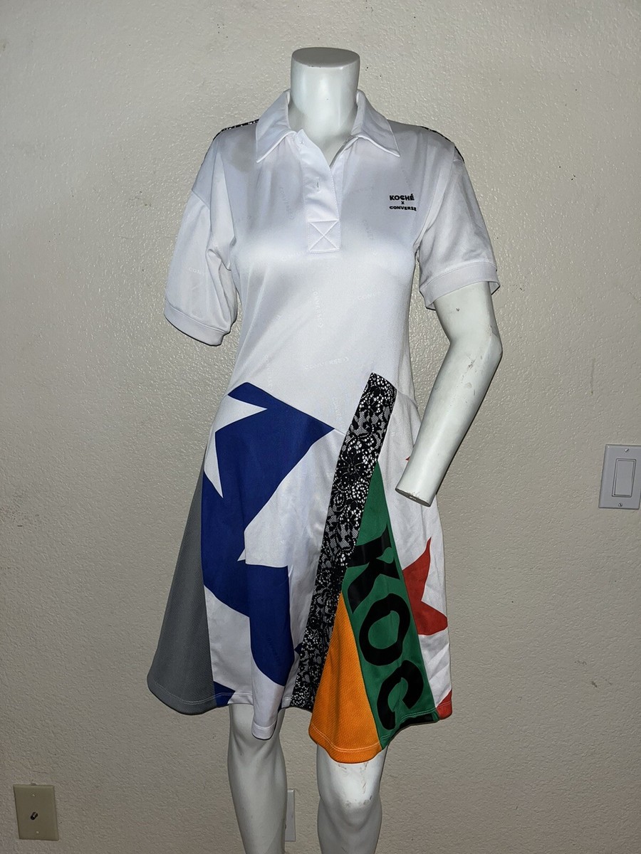 Women's CONVERSE White Patchwork KOCHE x Converse Short Sleeve Flared Dress XS | eBay Women's CONVERSE White Patchwork KOCHE x Converse Short Sleeve Flared Dress XS | eBay