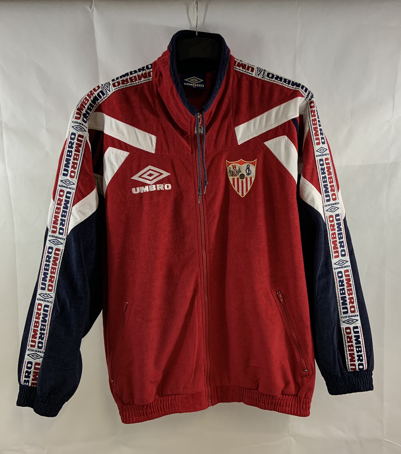 Chaqueta de fútbol Sevilla Track 1995/96 adulto mediana Umbro G588