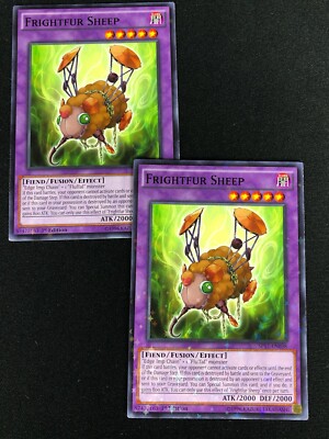 YUGIOH FRIGHTFUR SHEEP SP17-EN038 1ST STARFOIL X2 (NM)