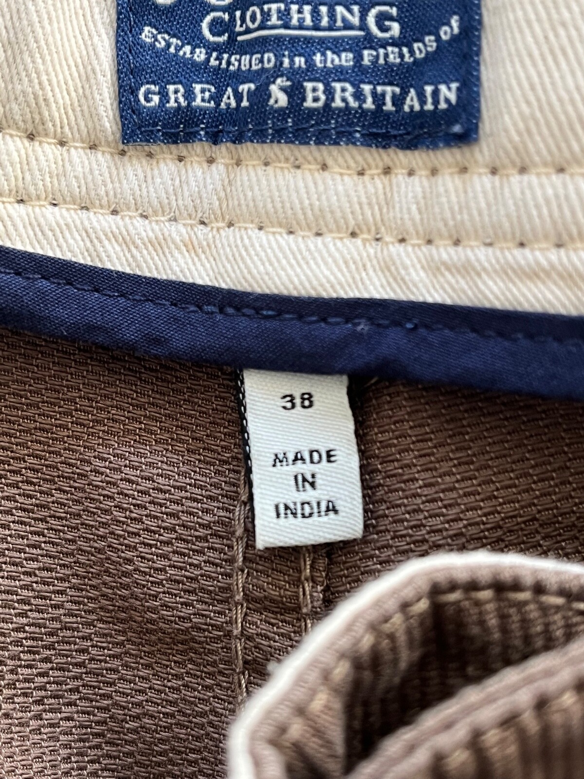 Mens Joules Trousers, 38L, Khaki eBay